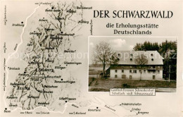 73835081 Schollach Eisenbach Gasthof Pension Schneckenhof Schwarzwaldkarte Schol - Other & Unclassified