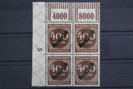 DR Dienst, MiNr. 80, 4er Block, Ecke Li. Oben, Walzendruck, Postfrisch - Dienstzegels
