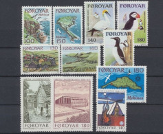 Färöer, MiNr. 31-41, Jahrgang 1978, Postfrisch - Isole Faroer