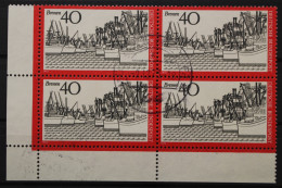 Deutschland (BRD), MiNr. 789, Viererblock, Ecke Links Unten, Gestempelt - Used Stamps