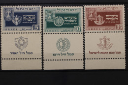 Israel, MiNr. 19-21 Mit TAB, Postfrisch - Altri & Non Classificati