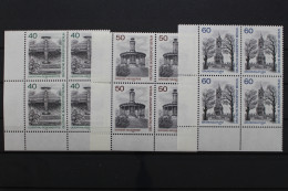 Berlin, MiNr. 634-636, Viererblock, Ecke Links Unten, Postfrisch - Unused Stamps