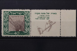 Israel, MiNr. 18 TAB Rechts, Postfrisch - Other & Unclassified