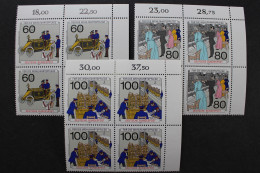 BRD, MiNr. 1474-1476, Viererblöcke, Ecke Re. Oben, Postfrisch - Unused Stamps