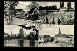 Castrop-Rauxel, Rathaus, Parkbad Süd, Stadtgarten, Markt, Wappen - Autres & Non Classés