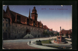 AK Zeitz, Rathaus M. Finkgräfebrunnen  - Zeitz