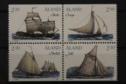 Aland, MiNr. 95-98, Viererblock, Postfrisch - Ålandinseln