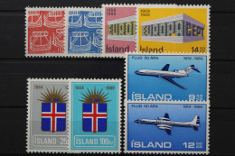 Island, MiNr. 426-433, Jahrgang 1969, Postfrisch - Volledig Jaar