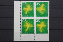 Deutschland, MiNr. 647, Viererblock, Ecke Links Unten, Postfrisch - Unused Stamps