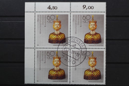 Deutschland (BRD), MiNr. 1384, Viererblock, Ecke Links Oben, Gestempelt - Used Stamps
