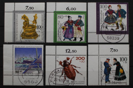 Deutschland (BRD), 6 Gestempelte Eckrandmarken - Used Stamps