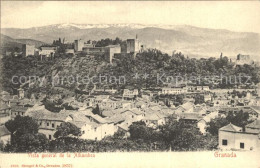 72291825 Granada Andalucia Vista General De La Alhambra Granada - Andere & Zonder Classificatie