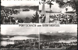 72291810 Poertschach Woerthersee Panorama Mit Karawanken Werzerstrand Strandrest - Autres & Non Classés