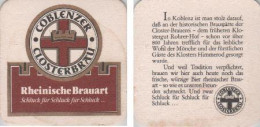 5002175 Bierdeckel Quadratisch - Coblenzer Closterbräu - Rheinisch - Beer Mats