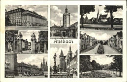 72291417 Ansbach Mittelfranken St. Gumbertus- Johanniskirche Goetheplatz Hofgart - Ansbach