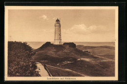 AK Hiddensee, Abendstimmung Mit Leuchtturm  - Phares