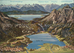 72291253 Kochel See Walchensee Panoramakarte  Kochel - Other & Unclassified
