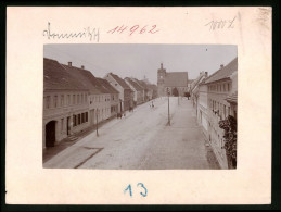 Fotografie Brück & Sohn Meissen, Ansicht Dommitzsch, Torgauer Strasse Mit Gasthof Zum Adler  - Lieux