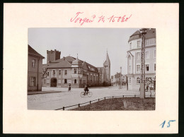 Fotografie Brück & Sohn Meissen, Ansicht Torgau, Strassenkreuzung An Der Turnhalle  - Lieux