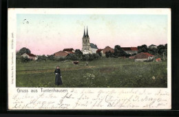 AK Tuntenhausen, Ort Mit Doppelturmkirche  - Other & Unclassified