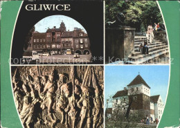 72290973 Gliwice Gleiwitz Marktplatz Treppe Turm Gliwice Gleiwitz - Poland