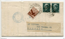 Cent. 15 "Novara" Coppia Su Piego Stampe - 1946-60: Poststempel