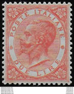 1863-65 Italia VE II Lire 2 Torino Sup MNH Sassone N. T22 - Andere & Zonder Classificatie