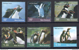 2001 New Zealand, Pinguini - N. 1887/92 - MNH** - Andere & Zonder Classificatie