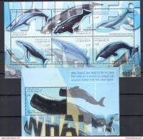 2001 Micronesia, Balene E Delfini - N. 973-78 + BF 83 - MNH** - Autres & Non Classés