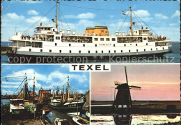 72289755 Texel Hafen Windmuehle Schiff Marsdiep  - Other & Unclassified