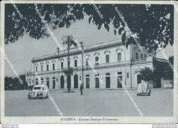 Bn621 Cartolina  Aversa Stazione Ferroviaria Provincia Di Caserta - Caserta