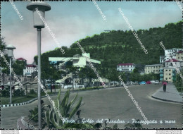 Bi196 Cartolina Recco Golfo Del Paradiso Passeggiata A Mare Provincia Di Genova - Genova (Genua)