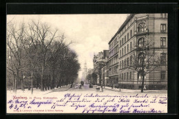 AK Hamburg-St.Georg, Strassenblick In Die Kirchenallee  - Mitte