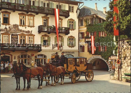 72288444 St Wolfgang Wolfgangsee Hotel Post Zufahrt Zum Weissen Roessl Historisc - Sonstige & Ohne Zuordnung
