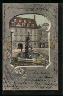 AK Augsburg, Am Herculesbrunnen  - Augsburg