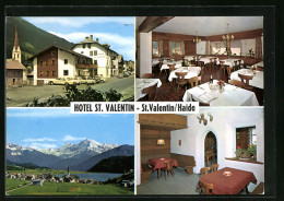 Cartolina St. Valentin /Haide, Hotel St. Valentin, Innenschau, Ort Aus Der Vogelschau  - Sonstige & Ohne Zuordnung