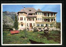 Cartolina Kaltern, Pension Sonnenburg, Bahnhofstr. 18, Blick Vom Garten Aus  - Autres & Non Classés