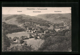 AK Ottenhöfen I. Schwarzwald, Blick Auf Den Sesselfelsen, Simmersbach Und Langeck  - Other & Unclassified