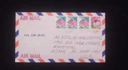 C) 1978. JAPAN. AIRMAIL ENVELOPE SENT TO USA. MULTIPLE BEE POLLINATION STAMPS. XF - Andere & Zonder Classificatie