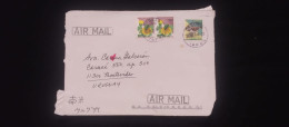 C) 1980. JAPAN. AIR MAIL ENVELOPE SENT TO URUGUAY. MULTIPLE STAMPS OF NATURE AND WILDLIFE.XF - Autres & Non Classés