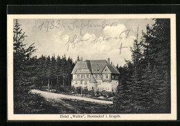 AK Hermsdorf I. Erzgeb., Hotel Wettin In Waldlandschaft  - Other & Unclassified