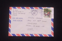 C) 2003. CANADA. AIRMAIL ENVELOPE SENT TO USA. CHRISTMAS STAMP.XF - Unclassified