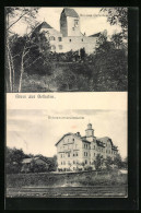 AK Oelkofen, Schloss Mit Umgebung, Rekovaleszentenheim Mit Schienen  - Other & Unclassified