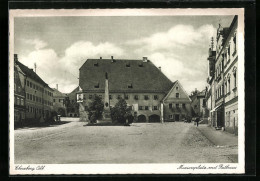 AK Ebersberg /Obb., Marienplatz Mit Rathaus  - Ebersberg