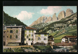 Cartolina Campitello, Ortsansicht Mit Gasthof Bernardal Muliso  - Autres & Non Classés