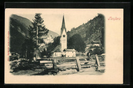Cartolina Taufers, Ortspartie Mit Kirche  - Other & Unclassified