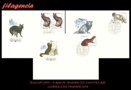 RUSIA SPD-FDC. 1980-23 FAUNA. ANIMALES CON PELAJE - FDC