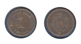 Allemagne  1 Pfennig  1888 A , Type 1, KM#1 , Deutsches Reich - 1 Pfennig