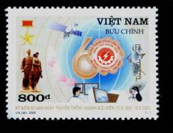 Vietnam MNH Perf Withdrawn Stamp 2005 : 60th Founding Anniversary Of Viet Nam Post (Ms939) - Vietnam