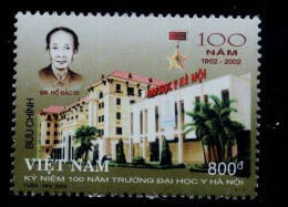 Vietnam Viet Nam MNH Perf Withdrawn Stamp 2002 : Centenary Of Hanoi Medical University (Ms898) - Viêt-Nam